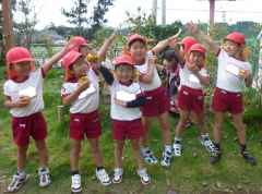 幼稚園に柿がなったよ！の画像
